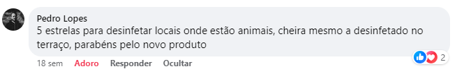 comentário desinfetante de superfícies verde homcare